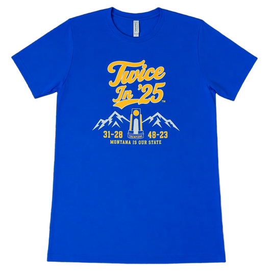 Blue Twice In '25 Limited Edition Trophy T-Shirt