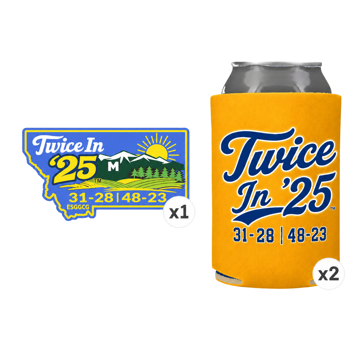 Bundle - 2 Koozies / 1 Sticker