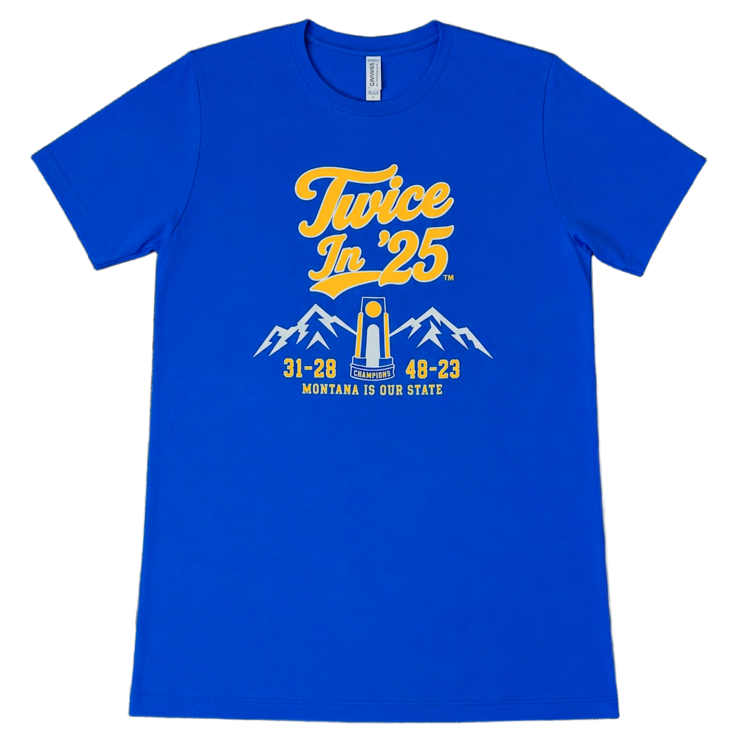 Blue Twice In '25 Limited Edition Trophy T-Shirt