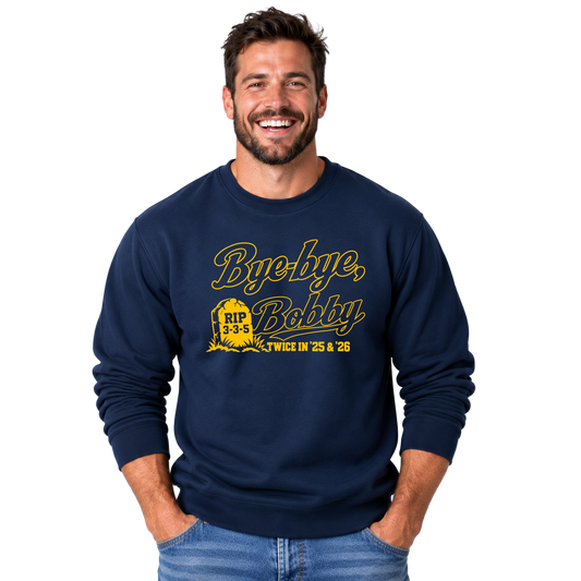 RIP Bobby 10 oz Heavyweight Sweatshirt & FREE Koozie! (Navy)